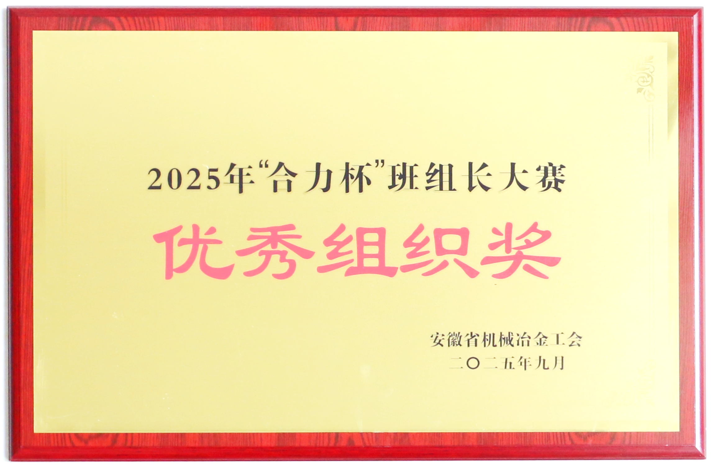 “尊龙集团官网杯”班组长大赛优秀组织奖.JPG